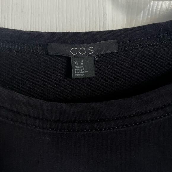 COS Women's black sweatshirt Top Medium - Picture 2 of 5